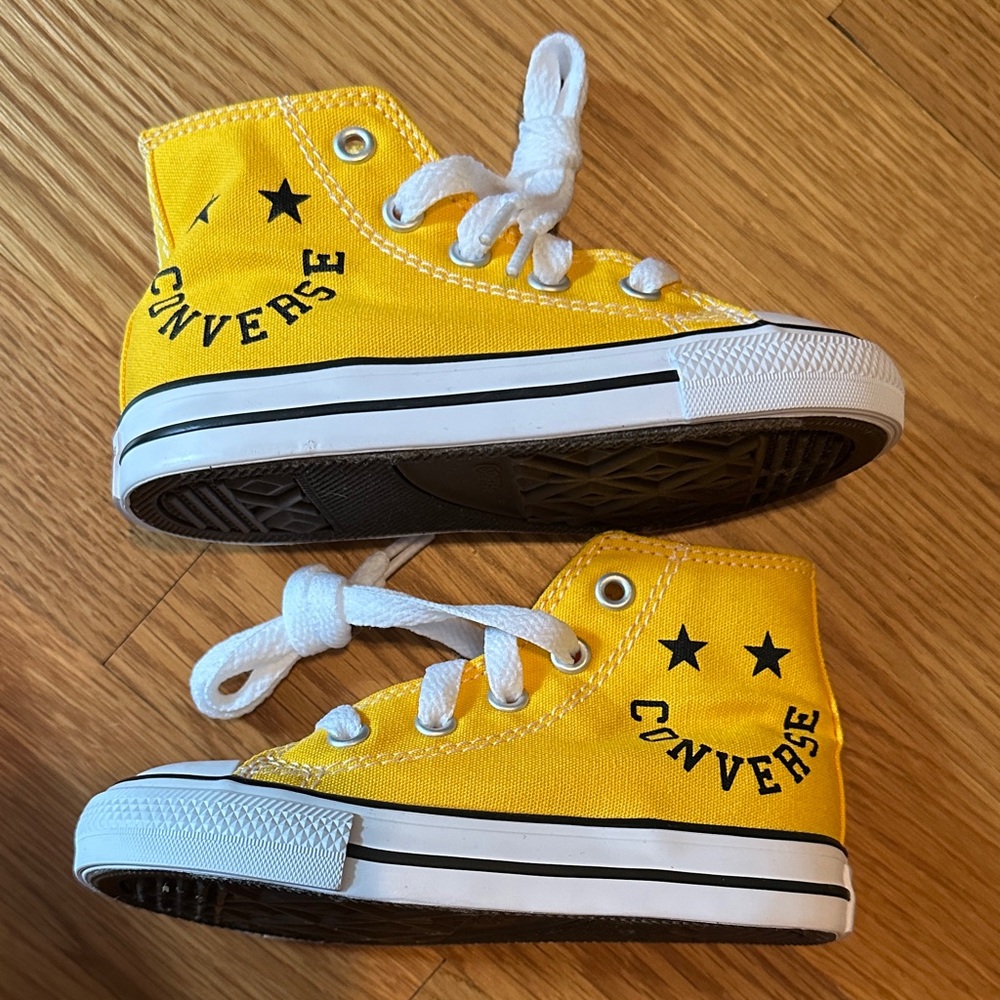 Converse Toddler Yellow High-Top Sneakers 7C